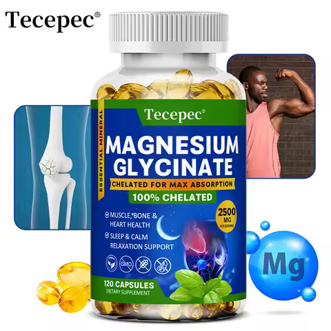Magnesium Glycinate Supplement, Highly Absorbed, Supports Muscle Relaxation and Recovery, Maximum Bi