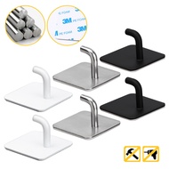 20pcs 3M Sticker Hook Wall Stainless Steel Hook Door Hook Kitchen Hook Towel Hanger Bathroom Bedroom