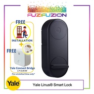 Yale Linus® Smart Lock Silver (NEW 2022) Free Lock Cylinder , Installation &amp; Yale Connect Bridge
