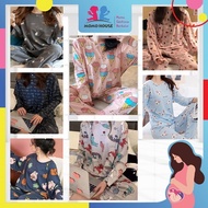 Baju Tidur Wanita Lengan Panjang Baju Tidur Perempuan Pajamas Women Cotton Pyjamas Women Sleepwear P