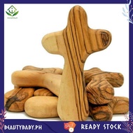 [beautybaby.ph] 10 PCS Small Olive Wood Crosses Holding Crosses Prayer Crosses