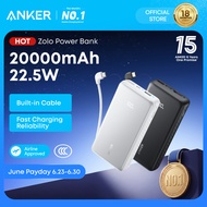 [CCC Certified, New] ANKER Zolo Powerbank 10000mAh/20000mAh 22.5W Fast Charging Power Bank with Buil
