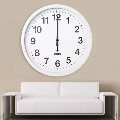 20 Inch Smart WIFI Wall Clock Automatic Time Synchronization Silent Modern Minimalist Quartz Clock f