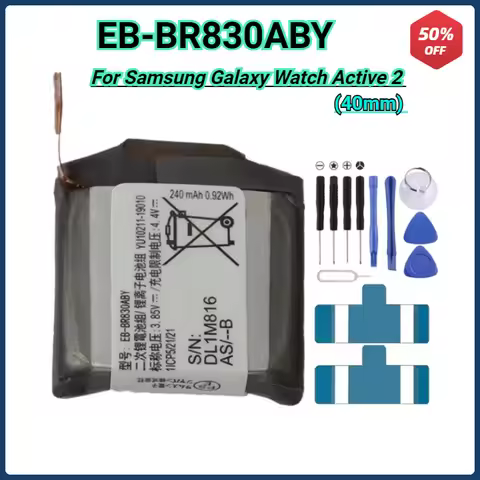 247mAh EB-BR830ABY Replacement Battery for Samsung Galaxy Watch Active 2 40mm SM-R835 SM-R830 High Q