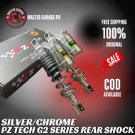PZ TECH G2 SERIES REAR SHOCK SILVER/CHROME AEROX / NMAX V1/V2 / PCX 160