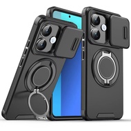 Casing For OPPO A5 A5i Pro 5G 2025 Luxury Magnetic Shockproof Push Window Cover For OPPOA5i OPPOA5 O