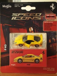 Maisto Speed Icons Ferrari F40 Yellow