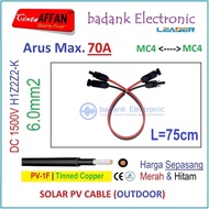 [MC4 --- MC4] PV Cable Extension Solar Panel 6mm2 L=75cm H1Z2Z2-K