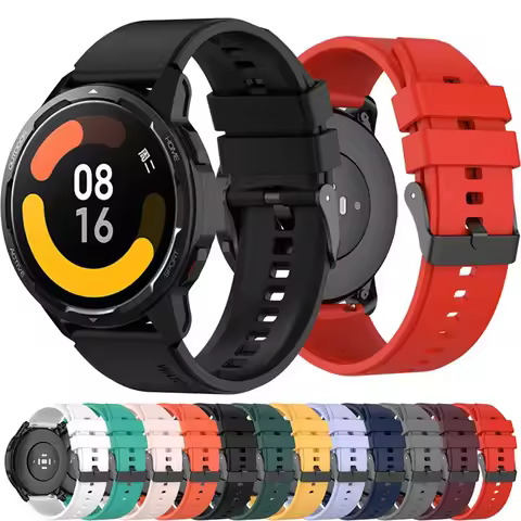 22mm Silicone Watch Strap For Xiaomi mi Watch Color 2 Sports Watchband For Xiaomi Watch S1 Active/Mi