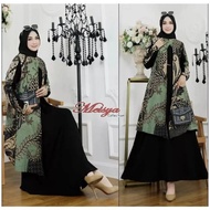 (BISA COD)Gamis Batik Kombinasi Crincle Motif Terbaru Dress Modern Premium Dress Muslim Gamis Batik Kombinasi Gamis Batik Terlaris