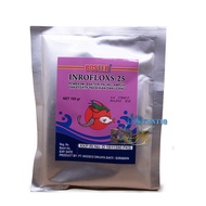 QCF BOOSTER INROFLOXS - 25 CAIR 100 ML / BUBUK 100 GRAM Obat Untuk Ikan Sakit Antibiotik Pembasmi Ba
