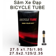 Bicycle Tube Bicycle Tube 27.5x2.125/2.35 and 27.5x1.75/1.95 AV48. Dirt Bike Inner Tube Size 27.5 in