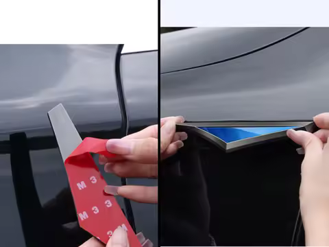 2 Pieces Metal Tuning Car Body Automobile Front Door Decorative Stickers for Mercedes Benz AMG SPRIN