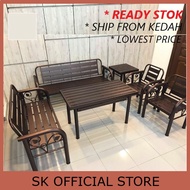 Outdoor Furniture Bench Set /Garden Set/Metal Chair Set/Table Set/Kerusi set/Outdoor/Meja