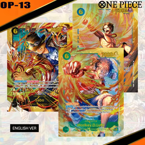 Diy One Piece Card Carrying On His Will (Op13) Op13-118 Monkey D Luffy Op13-119 Portagas D Ace Op13-