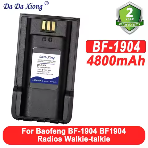 7.4V 4800mAh Walkie-Talkie Battery for BAOFENG BF-1904 BF1904 Radios Walkie-talkie LI-ION Battery