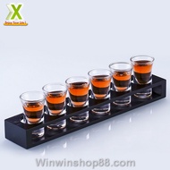 [HCM]Khay đựng 6 ly rượu uống full shot dùng cho các bữa tiệc và bar ly rượu shot