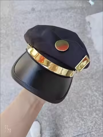 Anime Jojo Cosplay Hat Jotaro Kujo Cosplay Hats Army Military Flatcap Badges Anime Around Toys Jojo 
