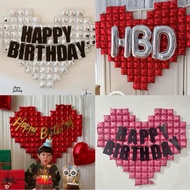Love Background Wall Balloon Decoration Aluminum Foil Balloon Shopping Mall Valentine's Day Pie Team