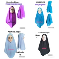 tudung uniform koshibo 2 lapis