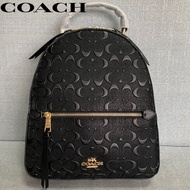 Coach backpack women fashion travel bag school bag embossed printed full leather in stock