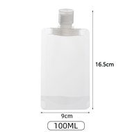 🚚SG Seller🚚30ml/50ml/100ml Reusable travel dispensing bag Transparent Matt Shampoo Lotion Storage Bags  Portable Disposable Bottle