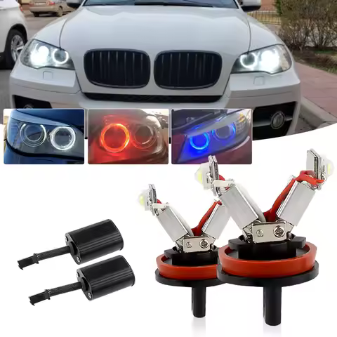 2Pcs 10W LED Angel Eyes Marker Light Lamp Bulbs H8 For 08-2013 BMW E81 E82 E87 E88 E90 E92 M3 E93 E6