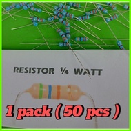 Resistor 100 ohm 1/4watt per pack