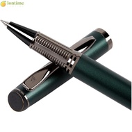 LONTIME Black Refill Pen, Green 0.5mm Gel Pen, High Quality Metal Neutral Pen Office