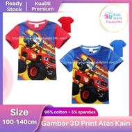 Blaze Shirt Baju Blaze Baju Kanak Kanak Kids Shirt Blaze And The Monster Machine Top T-shirts Blaze 