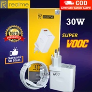 Charger Realme Super Dart 30W Vooc Fast Charging Tipe C dengan Kabel Micro USB - Garansi 30 Hari