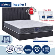 Vono Ergobed Inspire 1 Mattress (Tilam Vono) | 15 years Warranty | 100% Natural Latex | Ergonomic Ma