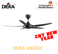 Deka Ceiling Fan (56 Inch/Black) 4-Speed DC Motor Remote Control Ceiling Fan DKR 42 Remote Control and Toggling