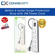 Belkin 4-outlet Surge Protection Strip with 2M Power Cord BSV400AF2M Belkin Power Cord Belkin Charge