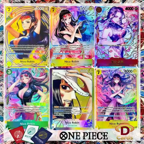 One Piece Cards Robin Rare Set Series L/SR Art Replica Card Hobby Collectible Anime Game Card with h