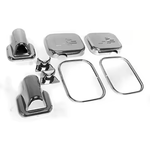 Chrome ABS Side View Mirror Shell Protect Cover Trim For Hummer H2 2002 2003 2004 2005