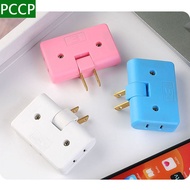 180 degree rotation US standard 2-pin 1 to 3 conversion plug,2 pin socket extension One to three