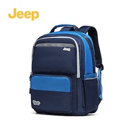 Jeep Childrens Backpack Elementary School Students Large Capacity Ultra-light Double Shoulder Bag St