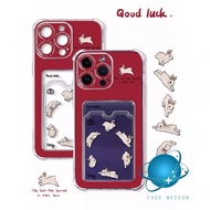 Cute rabbit Good luck Soft Case HP OPPO A18 A38 A58 A5s A9 A5 A57 A15s A16e A17 A53 A33 A54 A55 A74 