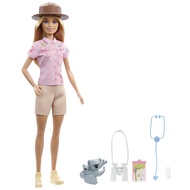 Barbie Zoologist Doll (12 inches), Role-play Clothing & Accessories: Koala & Baby Figure, Feeding Bo