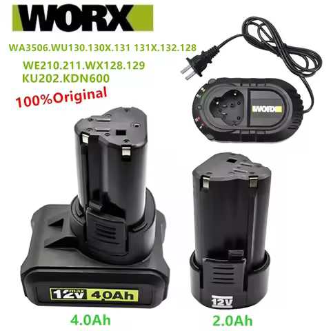Original Li-ion Battery for 12V WORX WA3506 WU127 WU128 WU130 WU131X WU132 WU280 WX128 WX129 WX540 E