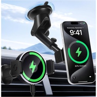 Wireless Car Charger, 15W Fast Mag_Safe Car Mount Charger for iPhone 16/15/14/13/12/11/10/9/8 Series