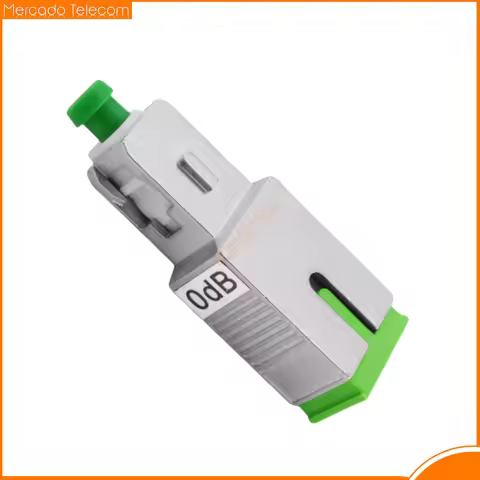 NEW Optic Fiber Attenuator Connector 0dB SC/APC Female-SC/APC Male SM-9/125 Fiber Optic Adapter Flan