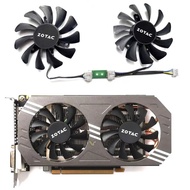 New  4PIN 75MM GA812U DC 12V 0.38A GTX970 GPU Fan for Zotac GeForce GTX 970 4GB Graphics Card Dual F