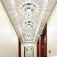FALLFORBEAUTY LED Ceiling Lights, 3W Crystal Balcony lamp, Multicolor Downlight Aisle Flush 220V Mod