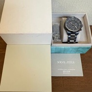 鐵達時 Solvil et Titus Saber 計時石英不鏽鋼腕錶 藍色