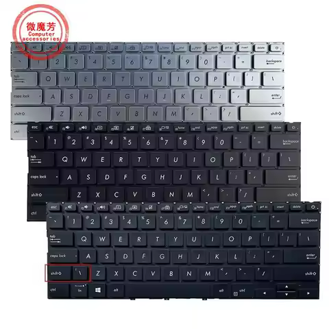 US Backlit Laptop keyboard for ASUS Zenbook 14 UX433FA UX433FN UX433 UX433F UX433FL UX434 U4300F Eng