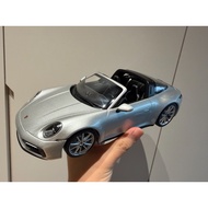 Mini Cut 1/18 minichamps Porsche Original Factory Bag Porsche 911 (992) Targa 4 GTS GT Silver Silver