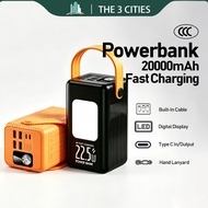 Tresgadget 500000mAh Powerbank 3C Fast Charging Large Capacity with Type-C PD Cables Outdoor Strong 