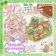 Cartoon 3D Sticker 3D Sticker, cute Rabbit Sticker